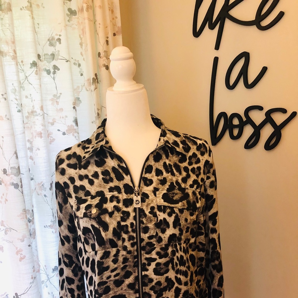 Michael Michael Kors-Animal Print Blouse